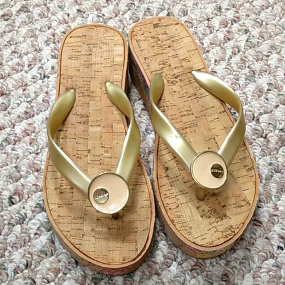BCBG Girls "cork" sandals